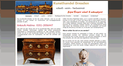 Desktop Screenshot of kunsthandel-dresden.com