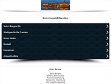 Tablet Screenshot of kunsthandel-dresden.com